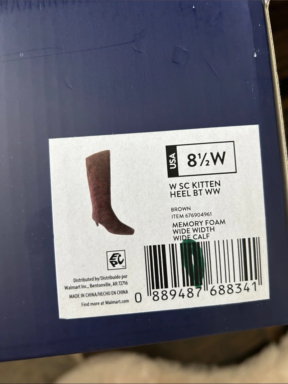 Faux Suede Knee-High Boots in Dark Brown 8.5 wide
